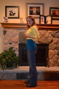 4 months pregnant belly shot!