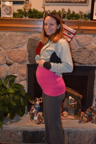 7 month belly shot, getting ready to fly to CO!